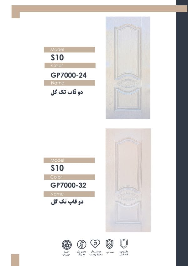 رویه درب دو قاب تک گل